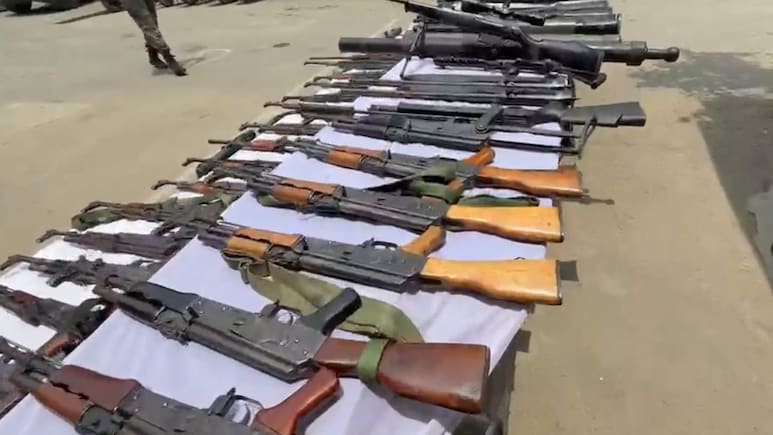 Huge Cache Of Arms Seized In Manipur, 4 Arrested