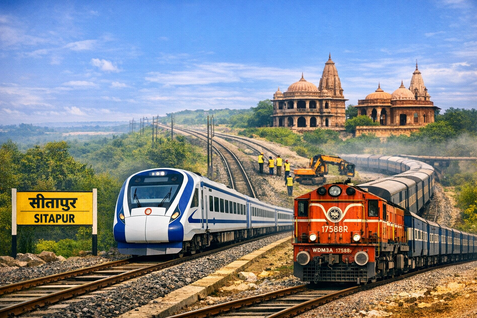 यूपी में सीतापुर, मथुरा की नई रेल लाइनों को मंजूरी, वृंदावन-नैमिषारण्य जाना आसान होगा, MP-राजस्थान को भी फायदा