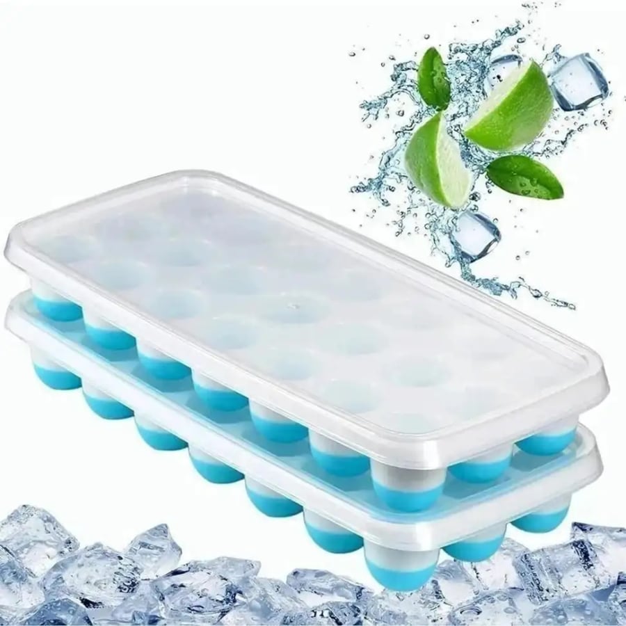Click to buy Kamview 2 Pcs Silicone Ice Cube Tray with Lid, 21 Cavity Easy Push Ice Ball Mold Blue Silicone Ice Cube Tray (Pack of 2) Click to buy Kamview 2 Pcs Silicone Ice Cube Tray with Lid, 21 Cavity Easy Push Ice Ball Mold Blue Silicone Ice Cube Tray (Pack of 2)