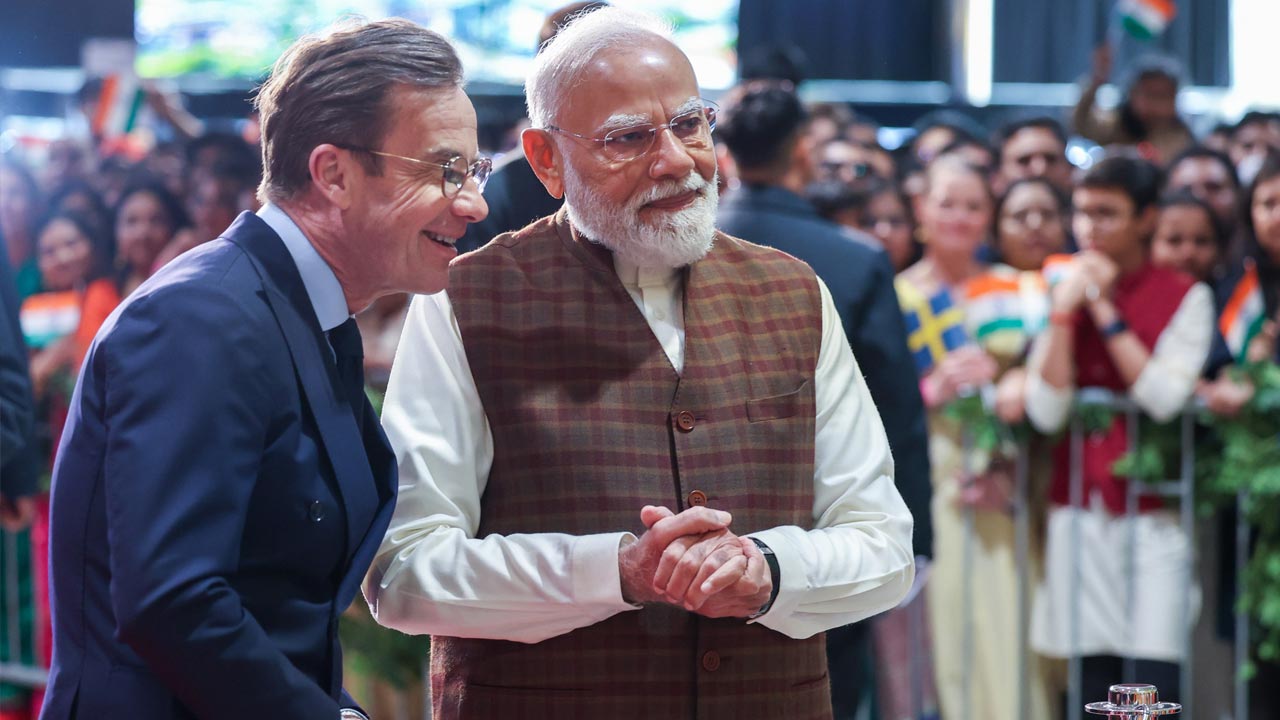 PM Modi Holds Delegation-Level Talks With Sweden PM In Gothenburg