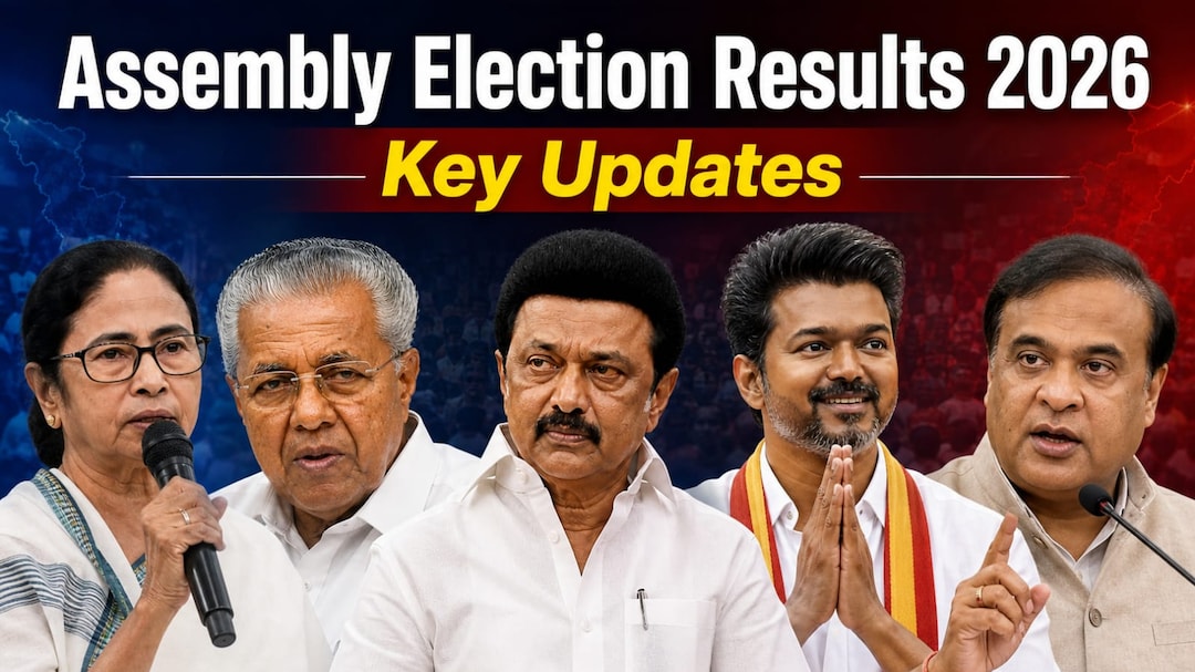 Election Results 2026: Vijay's TVK Emerges Strong in Tamil Nadu, Bengal Tilts Toward BJP — Key Updates