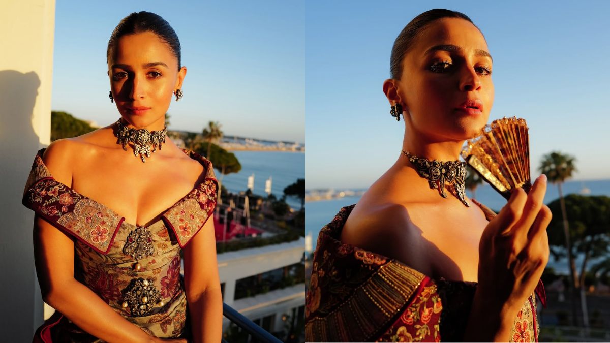 Alia Bhatt Bids Adieu To Cannes 2026 In A <i>Bridgerton</i>-Inspired Tarun Tahiliani Saree