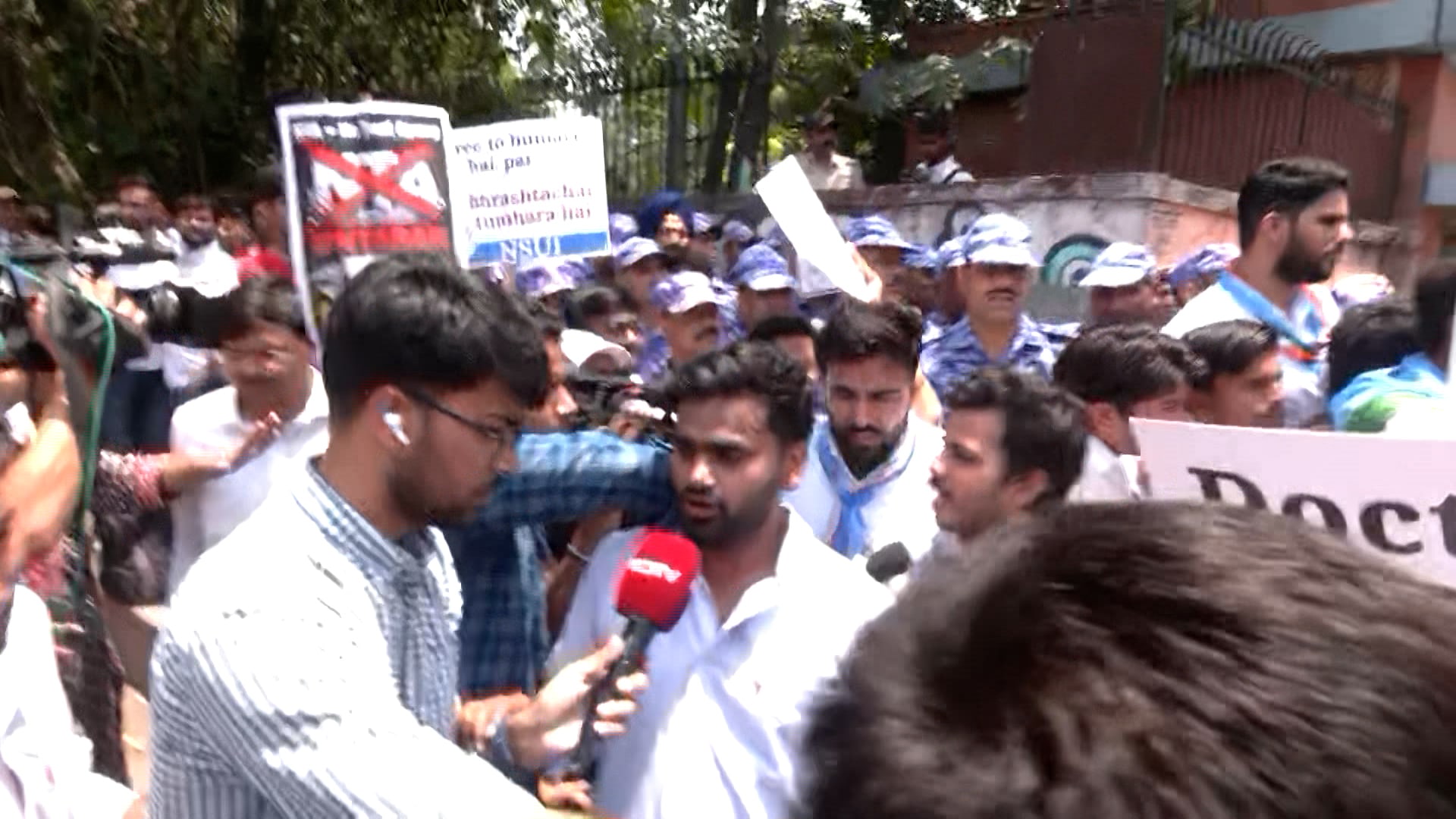 Massive Protest Outside NTA HQ Over NEET Paper Leak