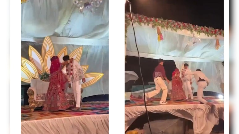 गजब! आंधी में उड़ गया पूरा शादी का मंडप...पर दुल्हन ने नहीं रोकी रस्म, देखें ये हैरतअंगेज नजारा