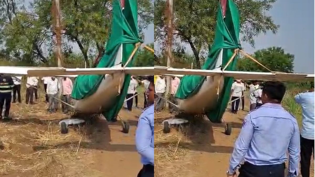 बिजली के खंभे से टकराया, फिर हो गया क्रैश... महाराष्ट्र के बारामती में विमान हादसा