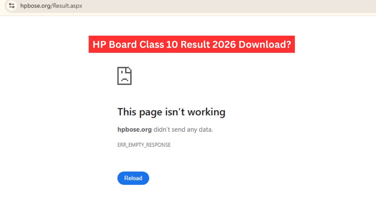 HPBoSE Official Website Still Down 90 Minutes Post Result Declaration