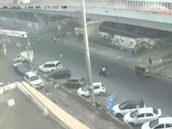 On CCTV, Delivery Agent Dies After Car Hits Him, Falls Off Flyover In Delhi