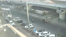 On CCTV, Delivery Agent Dies After Car Hits Him, Falls Off Flyover In Delhi