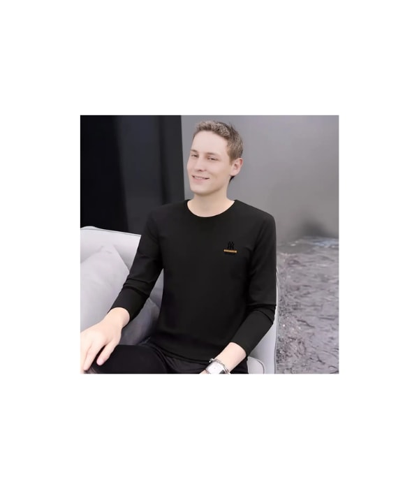 Click here to buy:  DIDO Solid Men Black T-Shirt