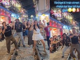 Viral Video Shows Indians Dancing On Hanoi Train Street. The Internet Asks, "Why Dance Everywhere?"