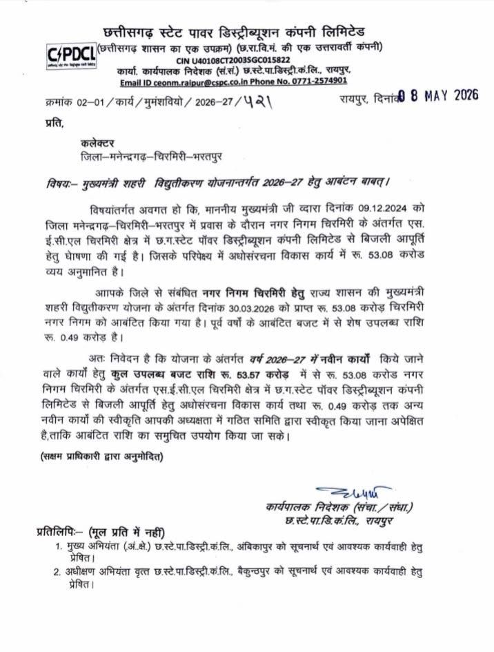 Chhattisgarh News: आदेश की कॉपी