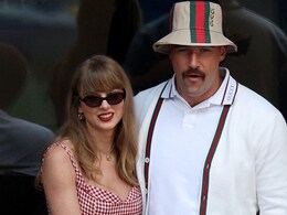 Taylor Swift "Waited Alone In Line For Food" At Travis Kelce's Teammate's Wedding In Greece
