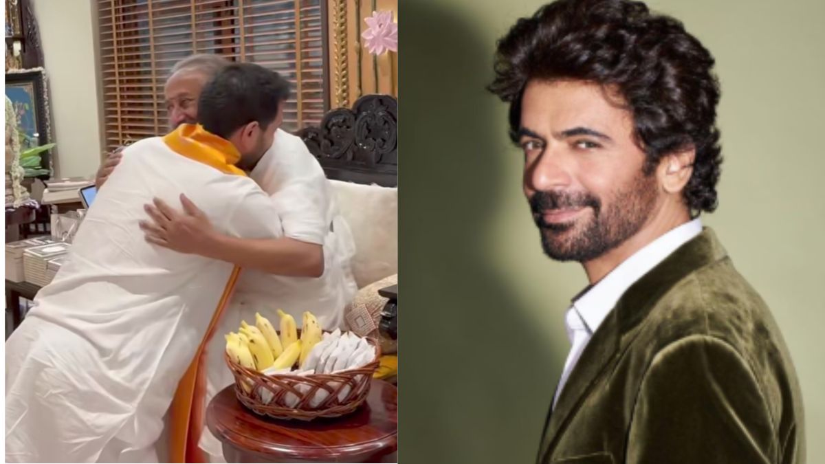 Vikrant Massey Hugs Sri Sri Ravi Shankar, Sunil Grover Jokes. Watch