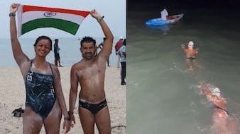 Bengaluru Couple Swims From Sri Lanka To India In 11 Hours, Creates History