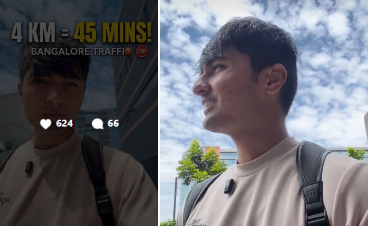 बेंगलुरु का ट्रैफिक: 4 KM के लिए Google इंजीनियर को लगे 45 मिनट, VIDEO वायरल