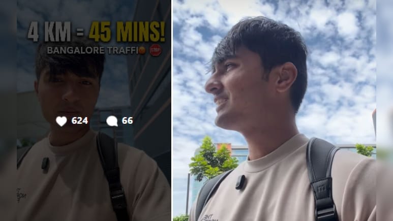 बेंगलुरु का ट्रैफिक: 4 KM के लिए Google इंजीनियर को लगे 45 मिनट, VIDEO वायरल