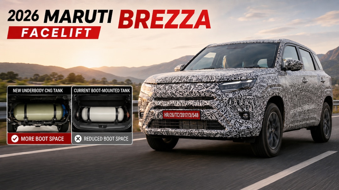2026 Maruti Brezza Facelift Expected To Offer Enhanced Boot Space Via Redesigned CNG System