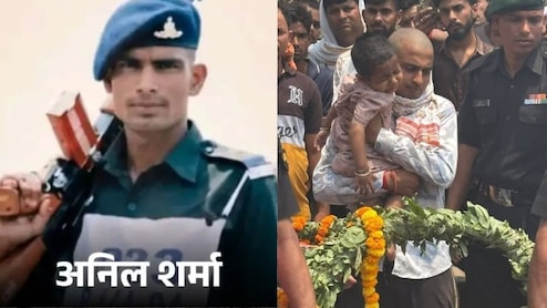 उतराखंड में शहीद हुआ सीकर का लाल, एक साल के बेटे ने  पिता को दी मुखाग्नि