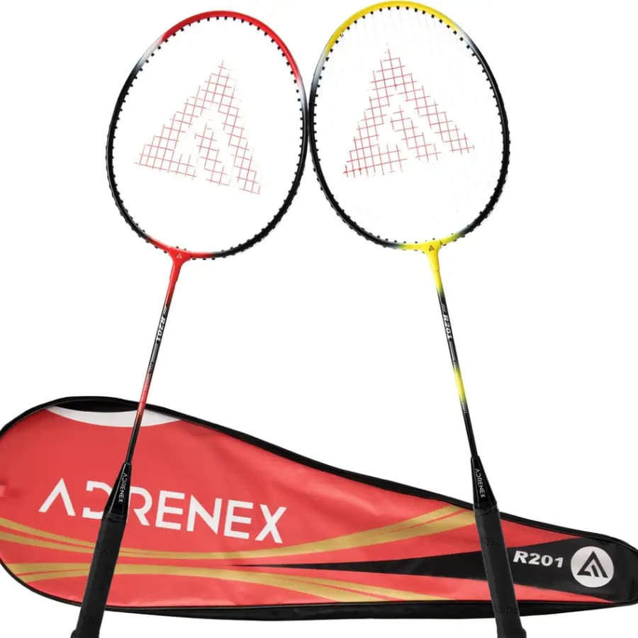 Click here to buy: Adrenex by Flipkart R201 Combo with Cover Multicolor Strung Badminton Racquet