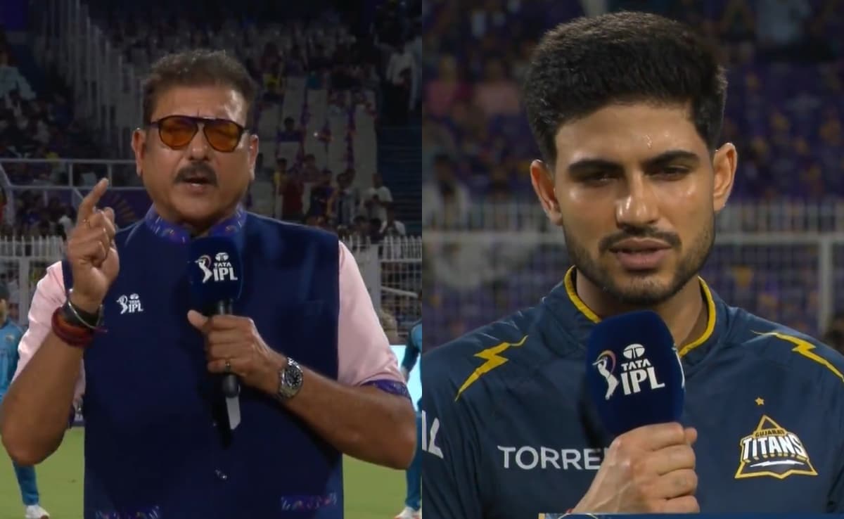 Ravi Shastri Commits On-Air Blunder While Talking To Shubman Gill During Toss For KKR vs GT Game