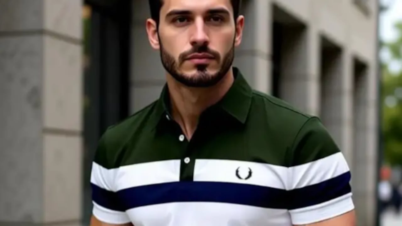 Click to buy Garimaknitwear Color Block Men Green T-Shirt  