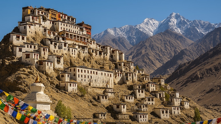 Which Indian Town Is Called The Land Of Monasteries?