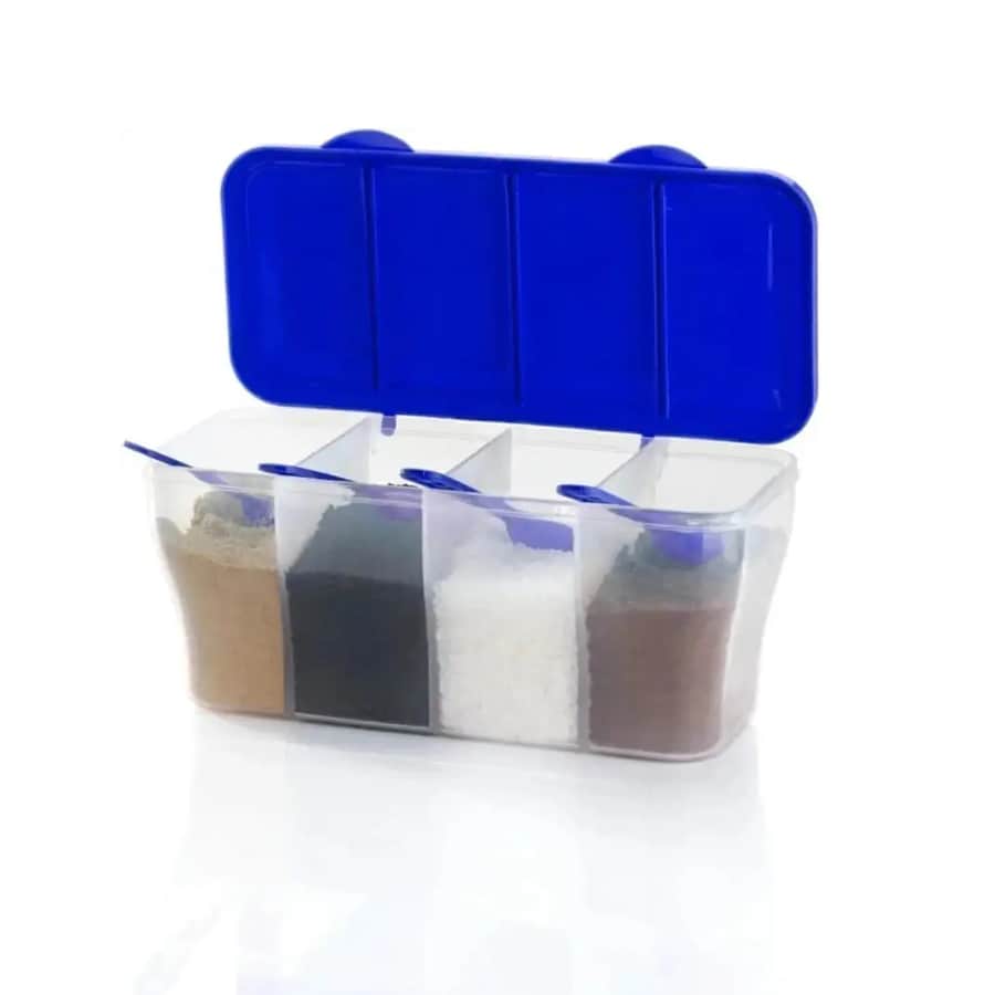Click to buy PLANCK Pack of 1 Plastic Fridge Container - 1800 ml Blue