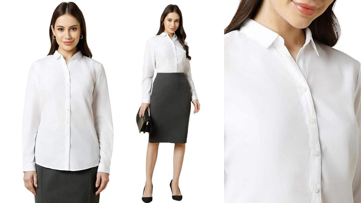 One white shirt, endless looks: layer, tuck, or throw on and go.