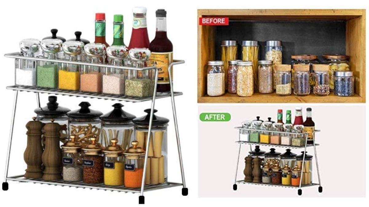 5 Best Spice Racks for Modular Kitchens Under ₹1000: Keep your countertop neat and clutter-free.