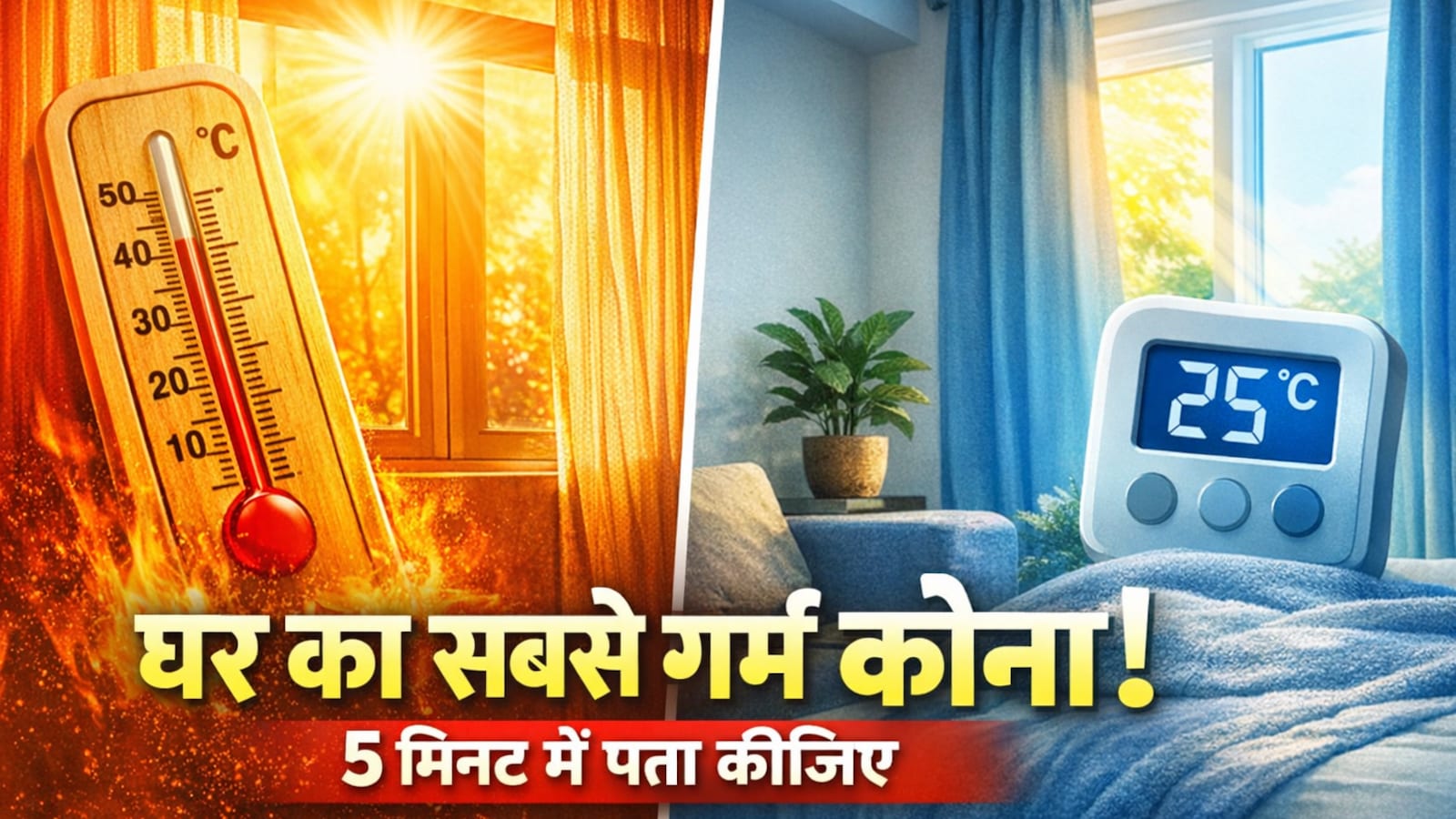 दोपहर में घर का कौन सा कोना सबसे ज्यादा गर्म होता है? 5 मिनट का ये ...