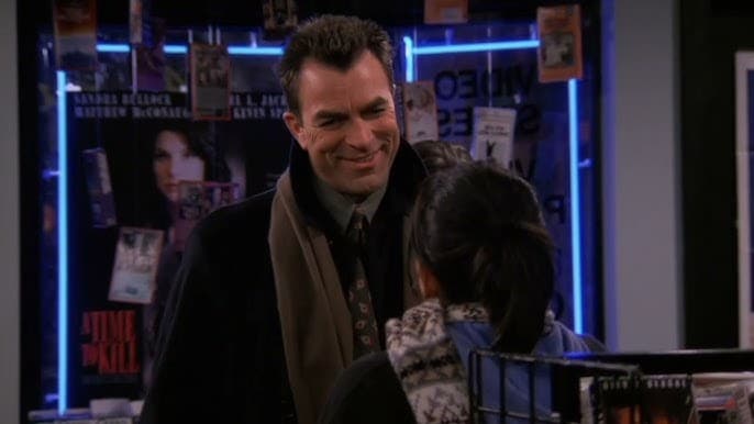 Tom Selleck without his moustache in Friends