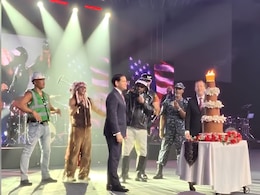Marco Rubio's Pre-Birthday Celebration With Cake In Delhi Ft. Village People