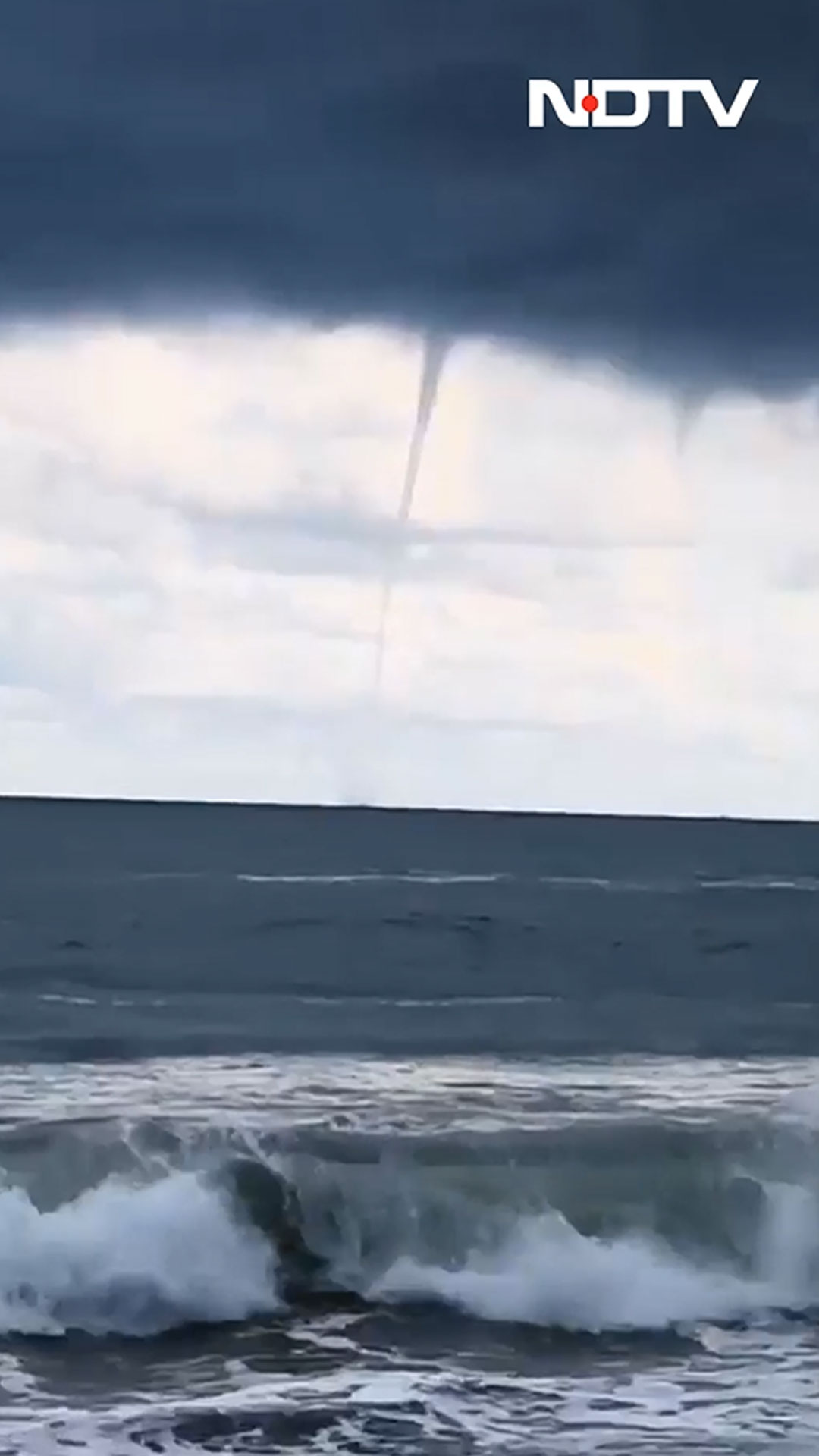 Rare Waterspout Forms Off Odisha's Puri Coast, Stuns Tourists