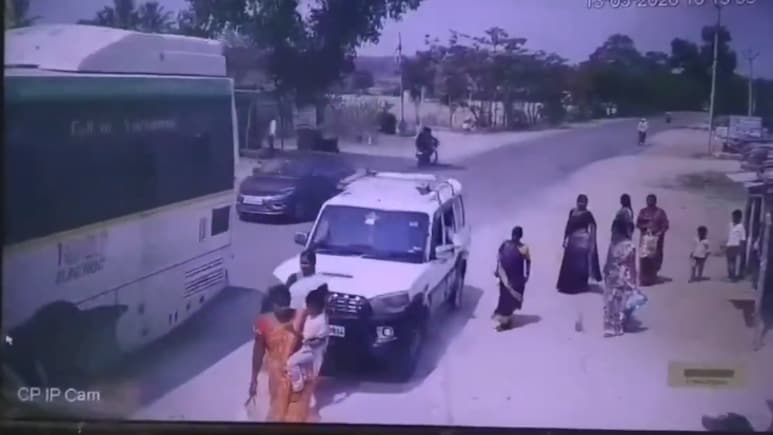 1 Dead After Speeding Scorpio Rams People Waiting For Bus In Telangana
