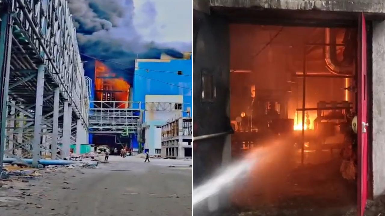 Massive Fire At Telangana Power Plant, Oil Leak Suspected