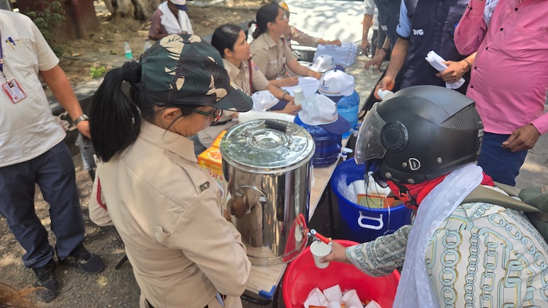 Caps, Cold Water, ORS: Delhi's Heat Relief Vans See Rush As City Sizzles At 46 Degrees