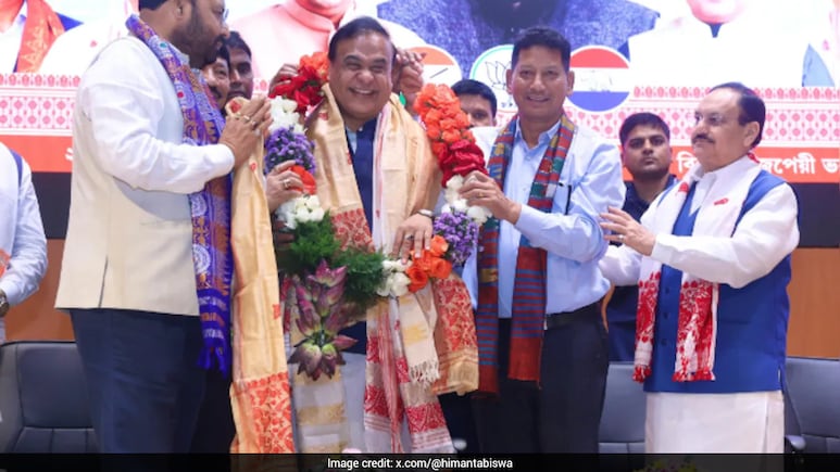 Himanta Sarma Stakes Claim To Form Government In Assam