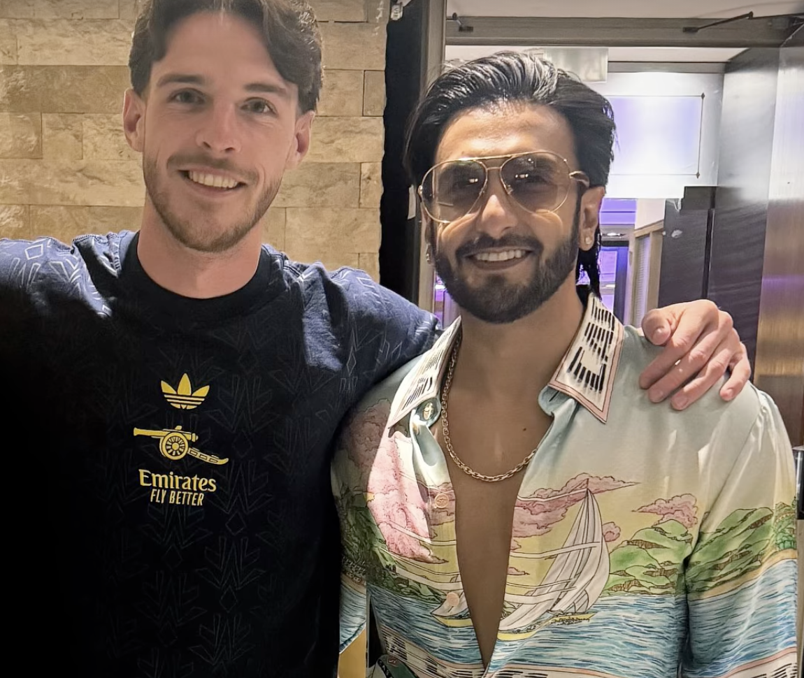 Ranveer Singh Shares First Post Amid <i>Don 3</i> Exit Row, Meets Arsenal Star Declan Rice