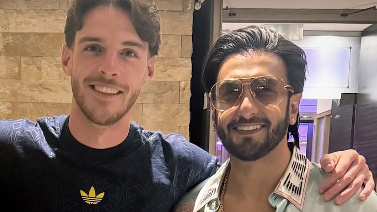 Ranveer Singh Shares First Post Amid <i>Don 3</i> Exit Row, Meets Arsenal Star Declan Rice