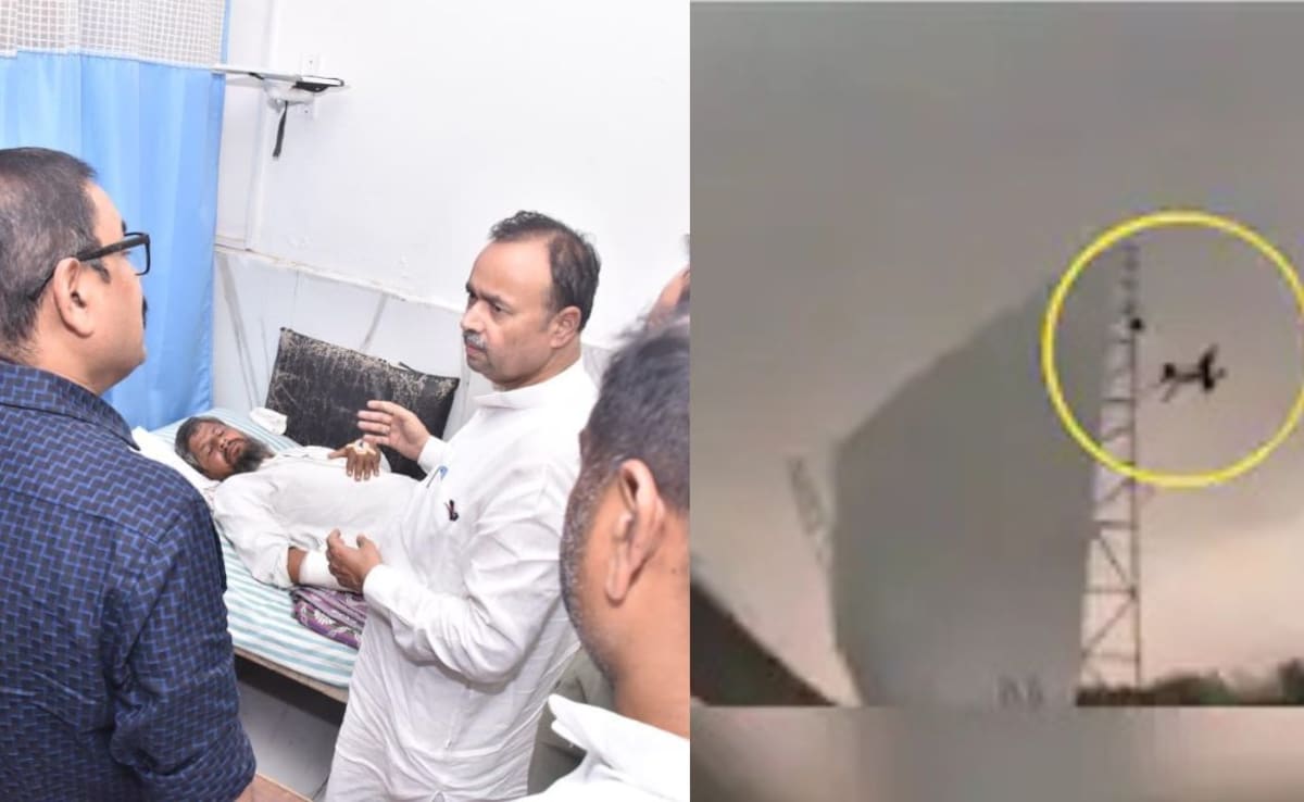 तूफान में 50 फीट ऊपर उड़ने वाले नन्हे मियां से मिले प्रभारी मंत्री, बेहतर चिकित्सा व्यवस्था के दिए निर्देश