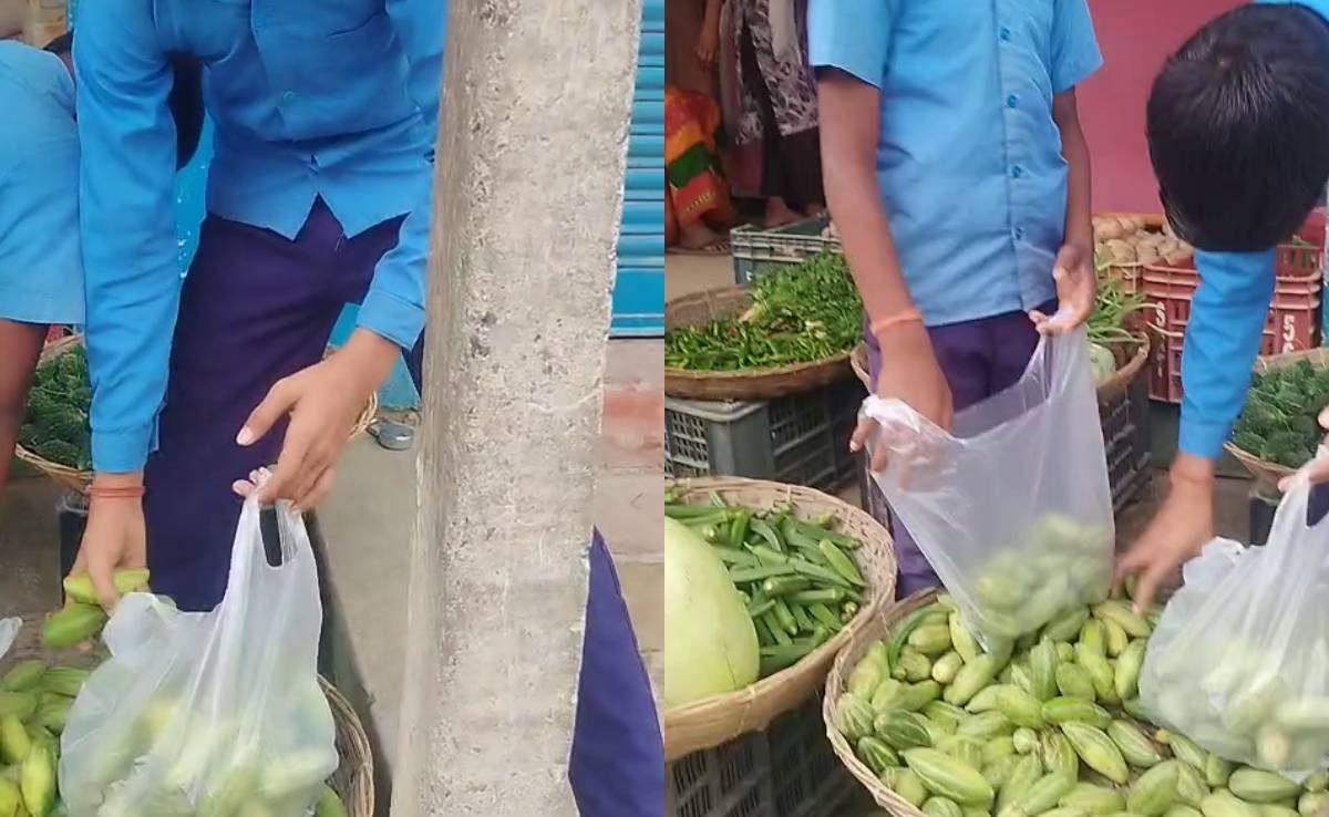 सर जी ही सब्जी लेने भेजे हैं... कटिहार में स्कूली छात्रों  का वीडियो हुआ वायरल तो एक्शन में आया प्रशासन