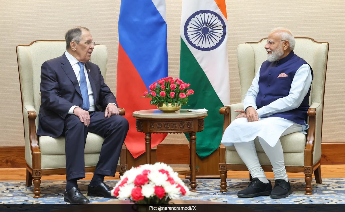 Russian Foreing Minister Sergey Lavrov Meets PM Modi In Delhi, Discusses Ukraine, Middle East Conflict