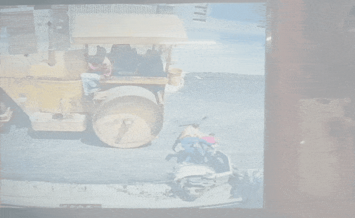 bathinda road roller accident video bathinda road roller accident video