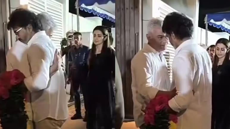 Vijay-Trisha Hug Ajith Kumar After Mother Mohini Mani's Death. Watch