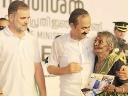 Kerala Flood Survivor Hugs Rahul Gandhi, Blesses VD Satheesan At Oath Event