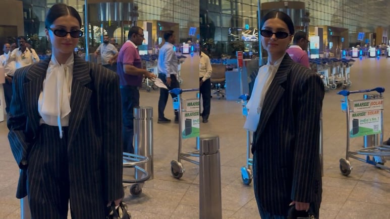 Tara Sutaria Pairs A Rs 65,000 Blazer With A Rs 4.9 Lakh Dior Bag As She Leaves For Cannes