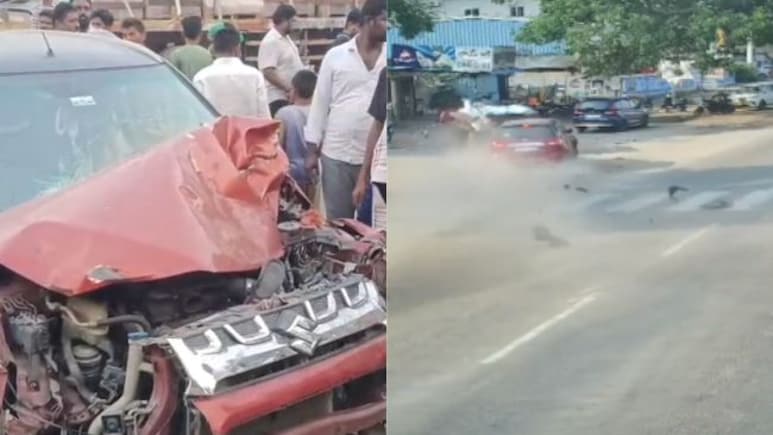 On Camera, Speeding SUV Rams Bikes In Telangana, 1 Dead