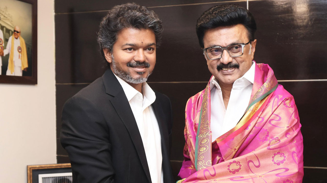 Tamil Nadu Chief Minister Vijay Meets Ex-CM MK Stalin At His Home