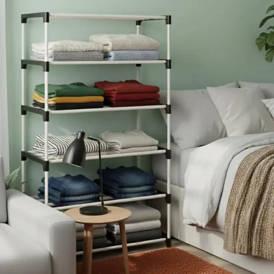 Click here to buy: SB07 Multipurpose Storage Rack 6 Row PP Collapsible Wardrobe Click here to buy: SB07 Multipurpose Storage Rack 6 Row PP Collapsible Wardrobe