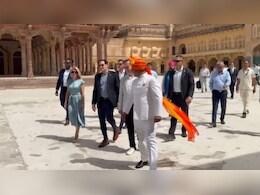 US विदेशी मंत्री को भा गया जयपुर का शीश महल, पारंपरिक वाद्य यंत्र 'रावणहत्था' देख पूछा- ये क्या है